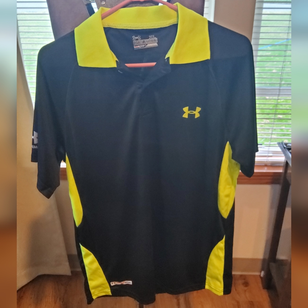 Polyester collared top